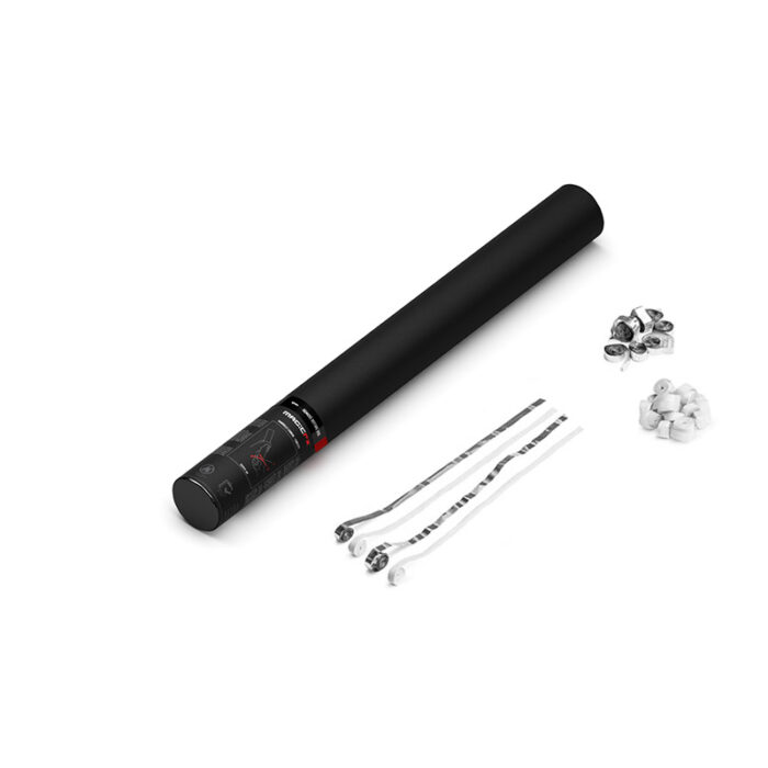 MagicFX - Handheld Cannon 50 cm - Streamers - White+Silver